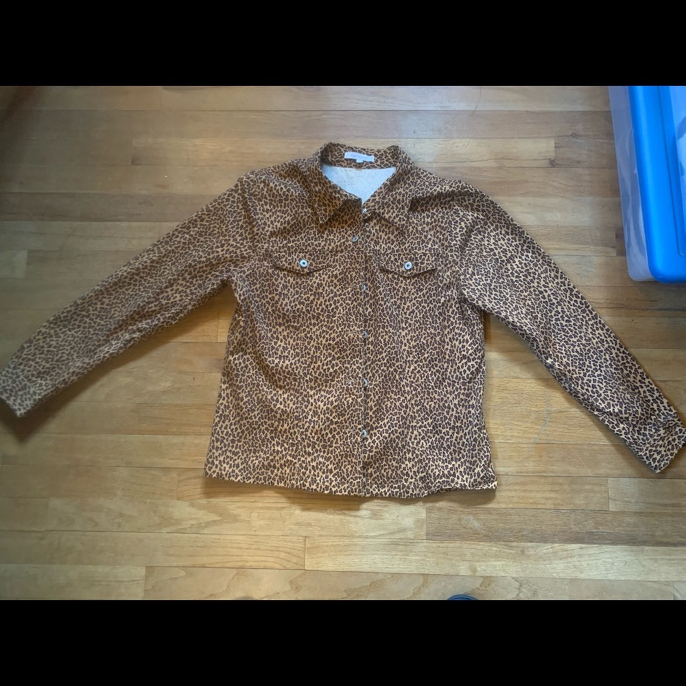 Vintage Karen Kane Leopard Print Jacket